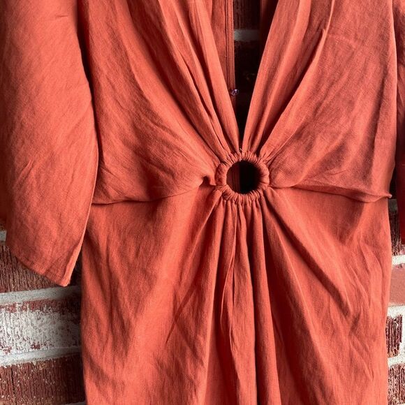 e.ssue Orange Dress Medium  - Picture 2 of 9